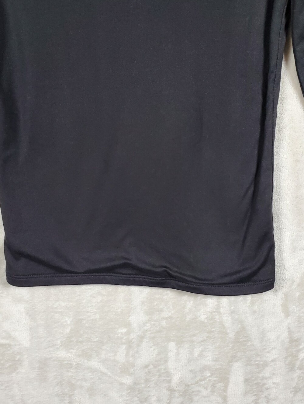 Frankee & Skylarr Womens M Black Stretch Fitted Long Sleeve Tee Goth Minimalist - Picture 4 of 13